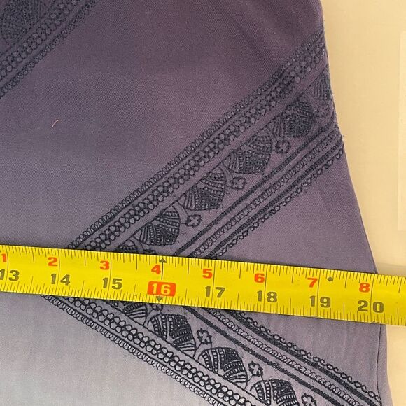 Francescas ALYA Ombre Summer Dress Size M Tiered Shark Bite Embroidery Racerback - Picture 14 of 15